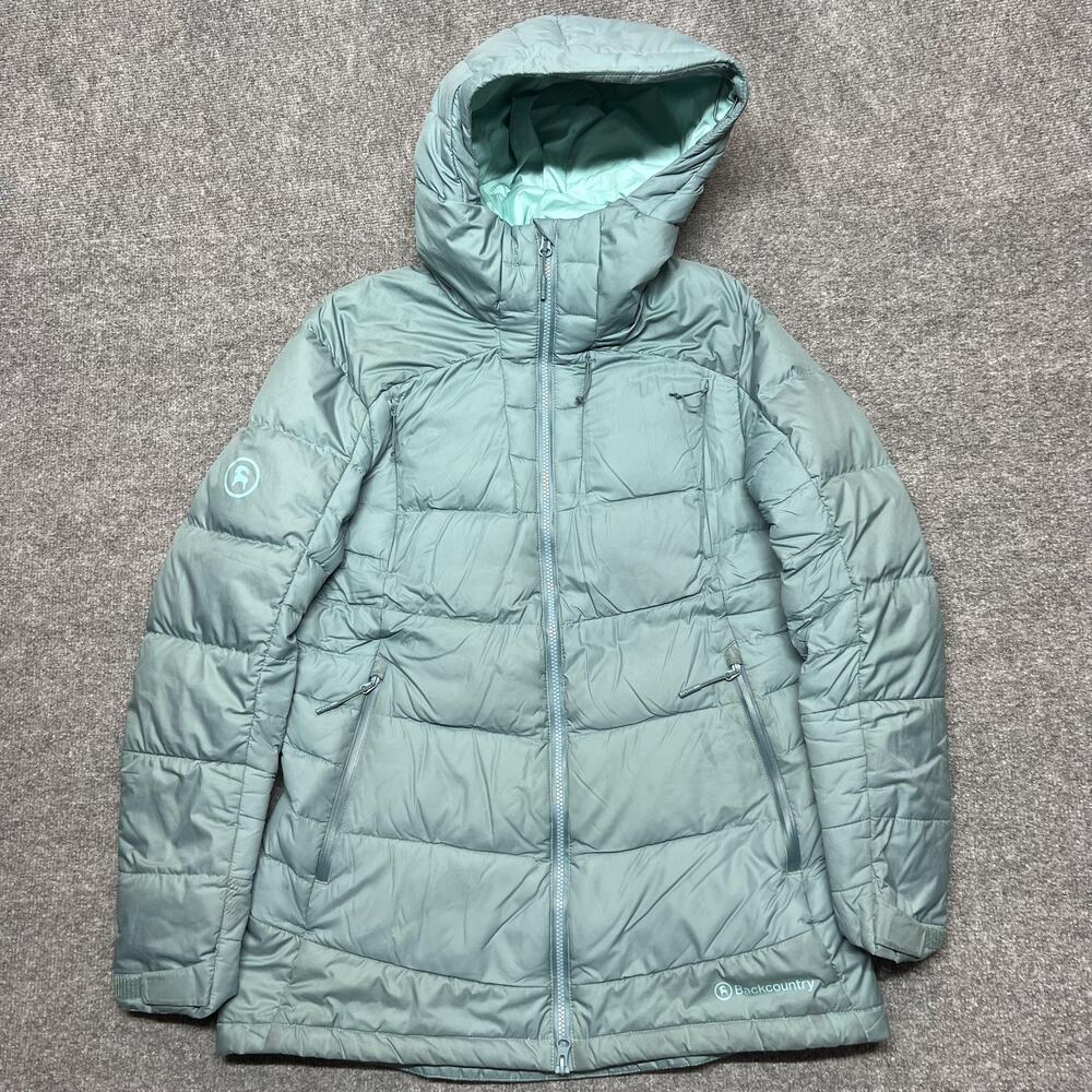 Backcountry Coat Womens Large Hooded Puffer Full Zip Insulated Warm